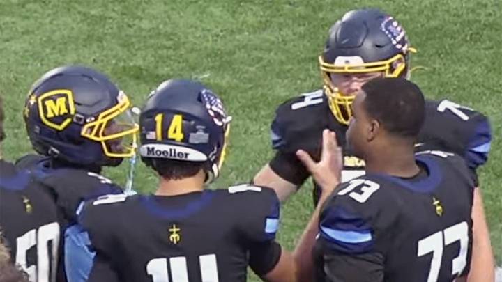 In a thriller in Cincinnati, Archbishop Moeller outlasted Elder for a 35-28 victory in Ohio high school football on Friday, Oct. 2.