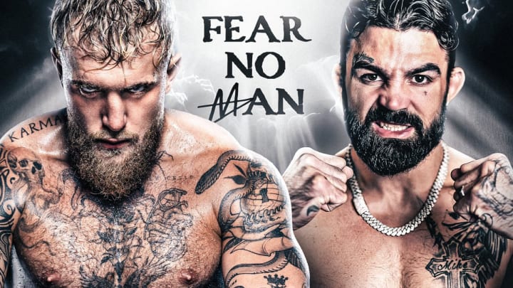 The official graphic for Jake Paul vs. Mike Perry.