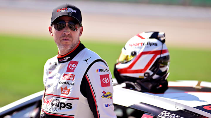 Denny Hamlin admitted that he tried a little too hard with career win No. 60 dangling in the balance on the final lap of the Hollywood Casino 400 at Kansas.