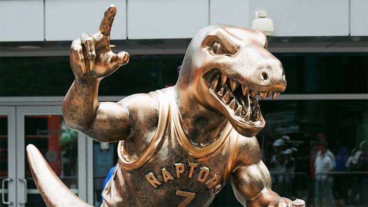 The Raptors unveiled a new Kyle Lowry-inspired statue outside Scotiabank Arena on Saturday.