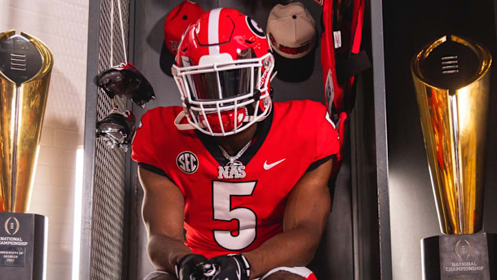 2026 running back prospect Savion Hiter during a recruiting visit to the University of Georgia 