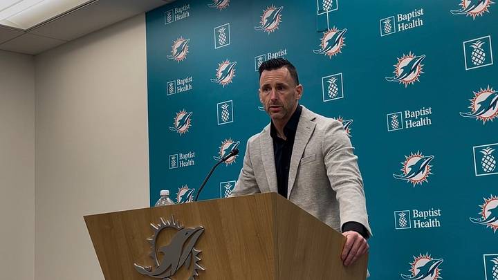 Miami Dolphins assistant GM Kyle Smith addresses the media during the 2026 NFL draft Miami Dolphins assistant GM Kyle Smith addresses the media during the 2026 NFL draft