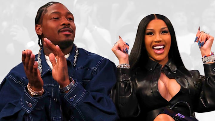 Stefon Diggs and Cardi B