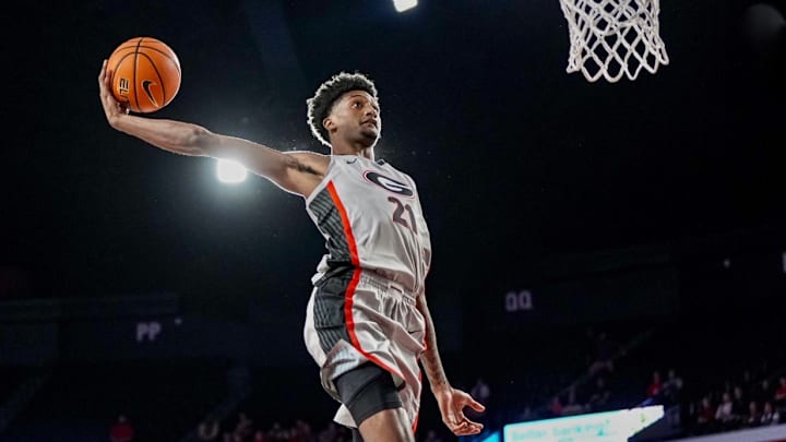 Jake Wilkins soars for a dunk