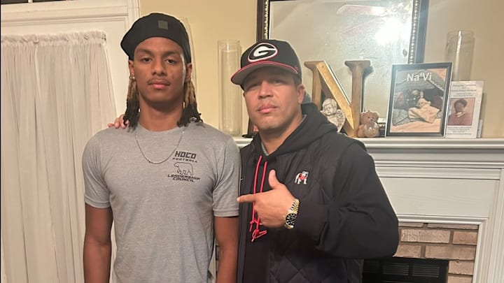 DB, Jordan Smith with Georgia DB Coach Donte Williams DB, Jordan Smith with Georgia DB Coach Donte Williams