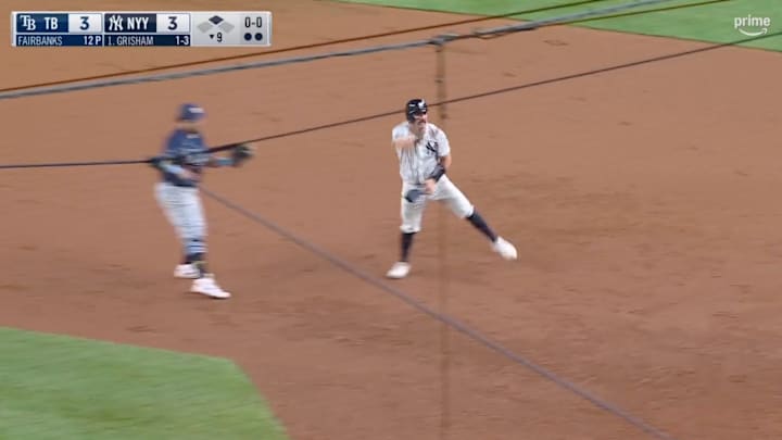 Austin Wells lost track of how many outs there were in this pivotal moment of the Yankees-Rays game. 