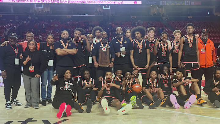 Baltimore City boys basketball won the Maryland Class 3A state championship Saturday. The Knights rallied from a 18-point deficit late in the first half to defeat Sherwood, 70-61, at the University of Maryland.