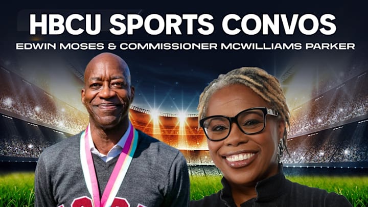 HBCU SPORTS CONVOS: EDWIN MOSES & CIAA COMMISSIONER JACQIE MCWILLIAMS PARKER