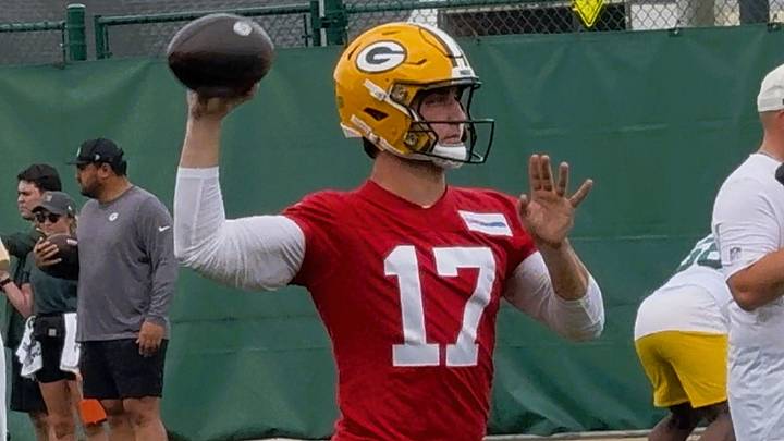 New Packers QB Kedon Slovis is shown at practice on Tuesday. New Packers QB Kedon Slovis is shown at practice on Tuesday.
