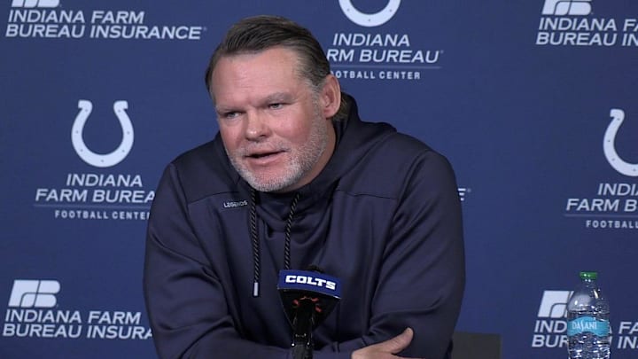 Indianapolis Colts general manager Chris Ballard held is season-ending press conference on Friday, January 10, 2025. Indianapolis Colts general manager Chris Ballard held is season-ending press conference on Friday, January 10, 2025.