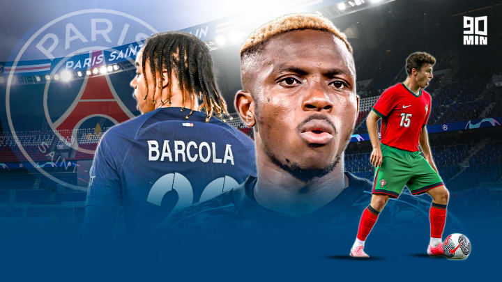 Bradley Barcola, Victor Osimhen et Joao Neves