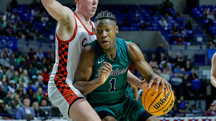 New Arkansas Razorback offer JJ Andrews from Little Rock Christian drives in the lane in the Class 4A state championship game in March at Hot Springs against the Farmington Cardinals. New Arkansas Razorback offer JJ Andrews from Little Rock Christian drives in the lane in the Class 4A state championship game in March at Hot Springs against the Farmington Cardinals.