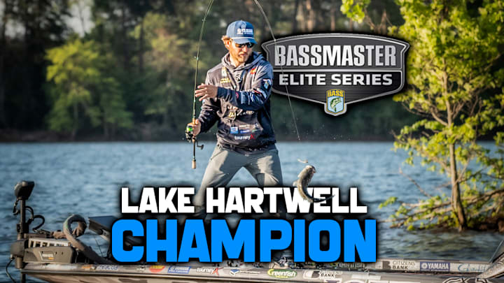 Rookie Paul Marks captured his first Bassmaster Elite Series trophy at Lake Hartwell with a solid offshore game plan.