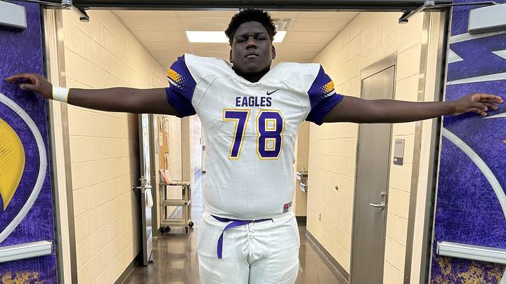 Four-star offensive lineman Jasper Ngokwere of Richardson High School