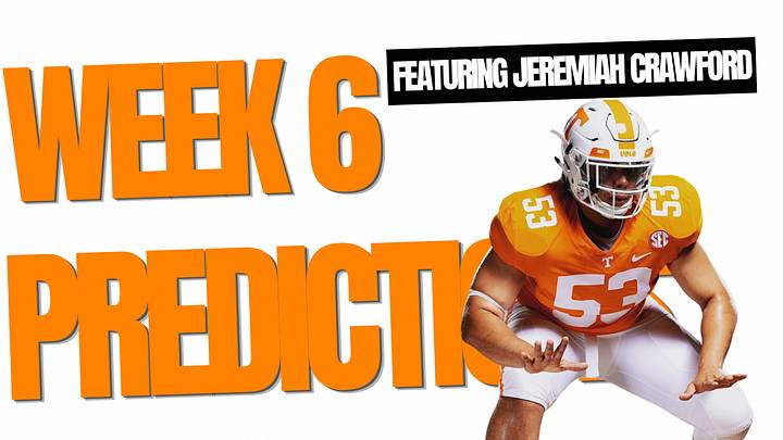 Jeremiah Crawford X Vols On SI (SEC Week 6 Predictions) Jeremiah Crawford X Vols On SI (SEC Week 6 Predictions)