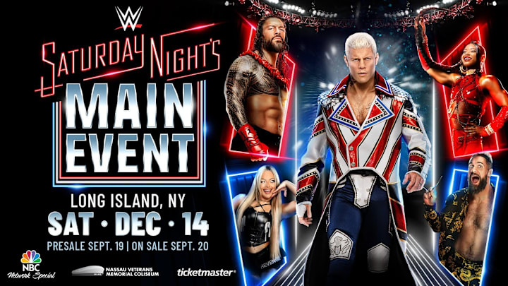 Promotional poster for WWE's "Saturday Night's Main Event"
