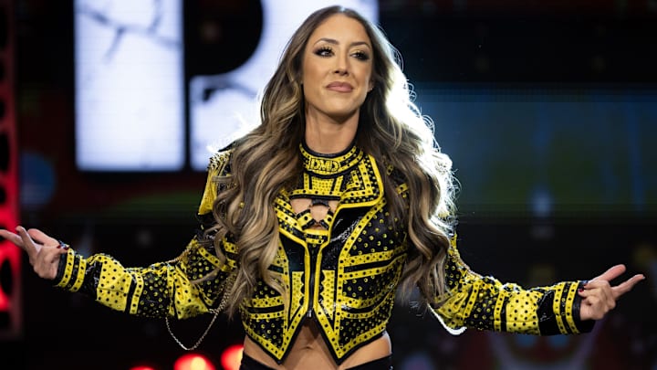 Dr. Britt Baker during her most recent Dynamite appearance Dr. Britt Baker during her most recent Dynamite appearance
