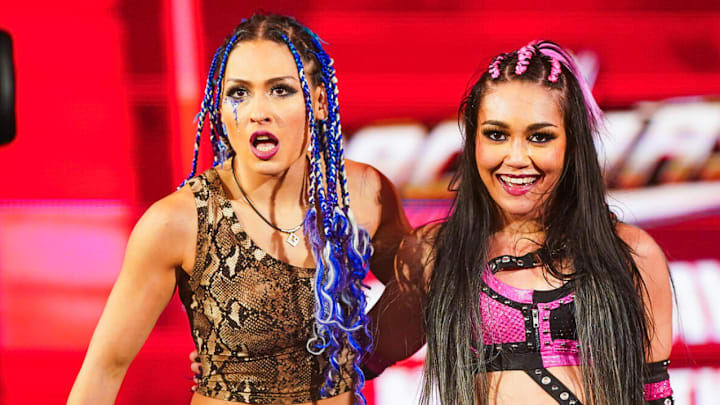 Giulia and Roxanne Perez on Monday Night Raw