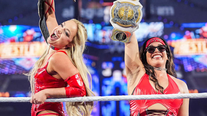 Liv Morgan & Raquel Rodriguez at WrestleMania 41