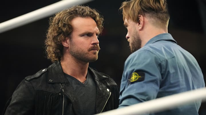 Hangman Adam Page face-to-face with Will Ospreay