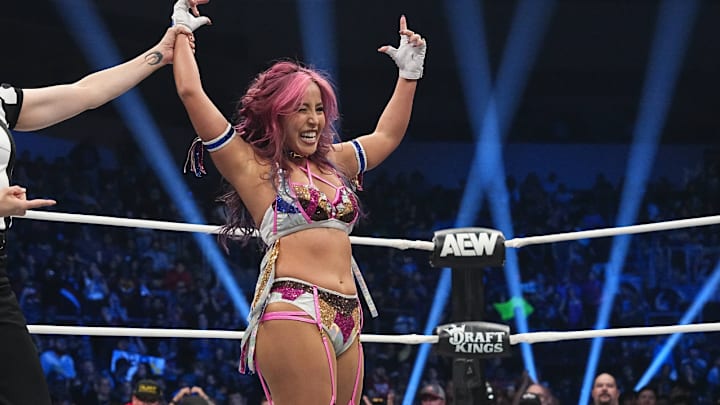 Mina Shirakawa victorious on AEW Dynamite Mina Shirakawa victorious on AEW Dynamite