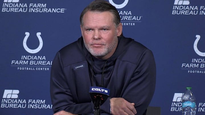Indianapolis Colts general manager Chris Ballard held is season-ending press conference on Friday, January 10, 2025.