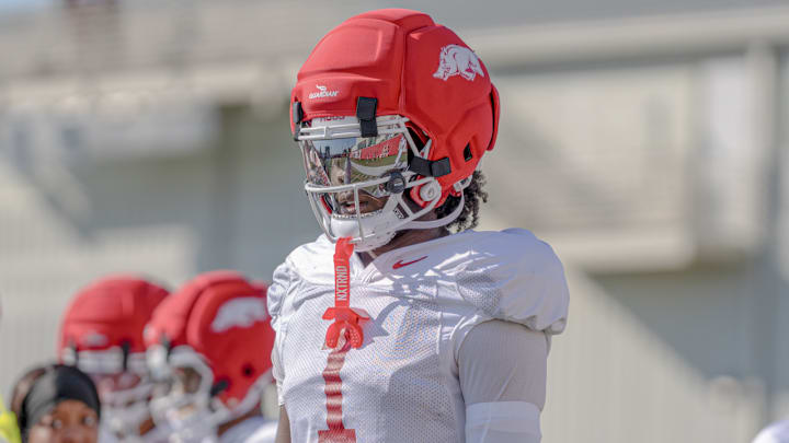 Arkansas Razorbacks wide receiver Courtney Crutchfield during spring practices.