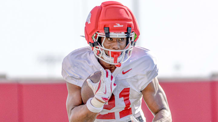 Arkansas Razorbacks running back Jasper Parker during spring practices.