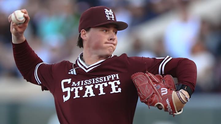 Mississippi State pitcher Ryan McPherson in opener against Hofstra