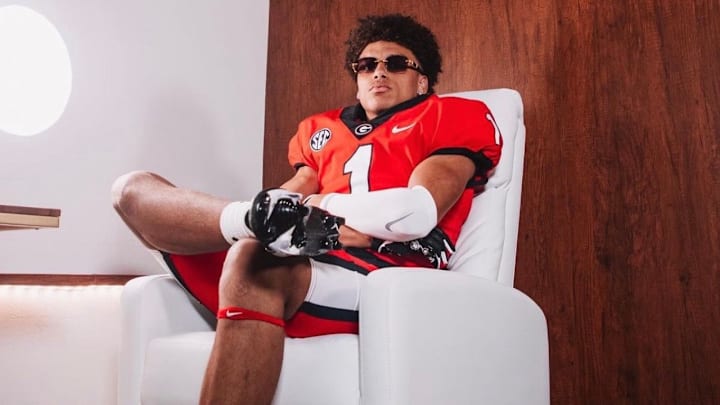 Georgia Wide Receiver prospect Talyn Taylor on his official visit to Georgia. 