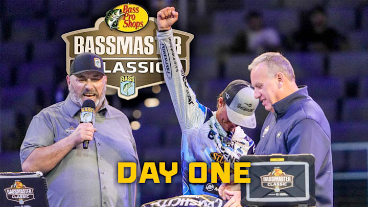 The youngest angler ever to qualify for the Bassmaster Classic takes the lead with a massive 26-9 limit.