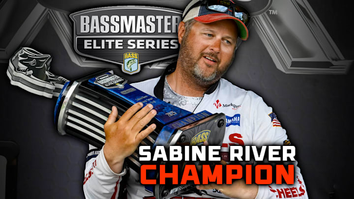 Wisconsin angler Pat Schlapper earns his first Bassmaster Elite Series win with a wire-to-wire performance on the Sabine River. Wisconsin angler Pat Schlapper earns his first Bassmaster Elite Series win with a wire-to-wire performance on the Sabine River.