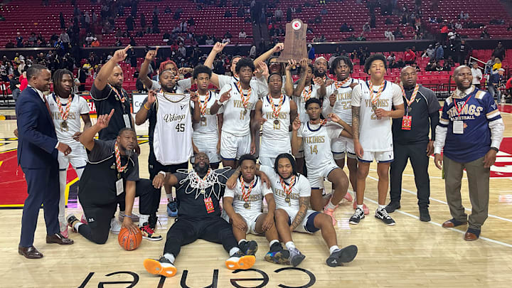 Cambridge-South Dorchester won its first Maryland boys basketball state title since 1996 Friday. The Vikings outlasted The SEED School, 36-33, in overtime in the Class 1A final at the University of Maryland.
