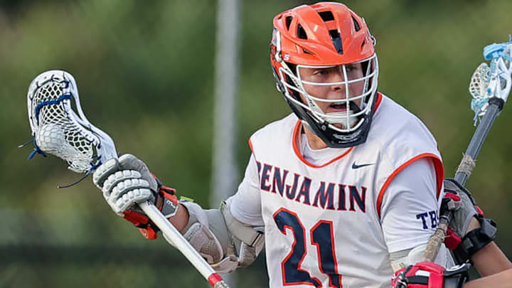 Alex Ponchock competes for the Benjamin boys lacrosse team in Florida during the 2025 season.