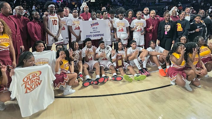 Petersburg High boys basketball team returned to championship status Saturday. The Crimson Wave, No. 4 in the High School on SI Virginia Top 25 poll, defeated No. 25 Lake Taylor for the Class 3 crown at Virginia Commonwealth University's Siegel Center. Petersburg High boys basketball team returned to championship status Saturday. The Crimson Wave, No. 4 in the High School on SI Virginia Top 25 poll, defeated No. 25 Lake Taylor for the Class 3 crown at Virginia Commonwealth University's Siegel Center.