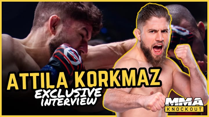 Attila Korkmaz lands a punch. Attila Korkmaz lands a punch.