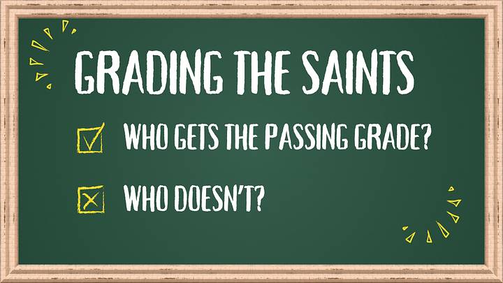 Grading the Saints Graphic Grading the Saints Graphic
