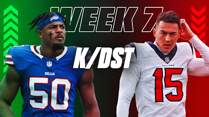 Start Em, Sit Em K & DSTs: Week 7