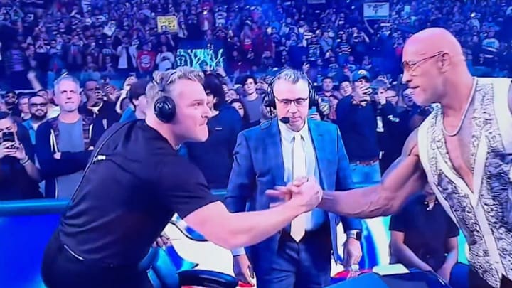 Bill Simmons was seated right behind Pat McAfee at the first Raw on Netflix event.