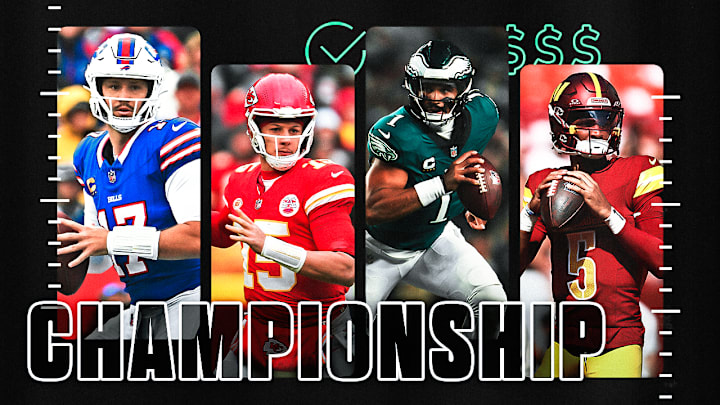 Breaking down the best bets for the Championship Round of the NFL Playoffs.