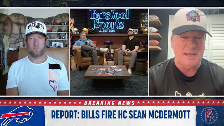 Jon Gruden did not like the Bills firing Sean McDermott. 