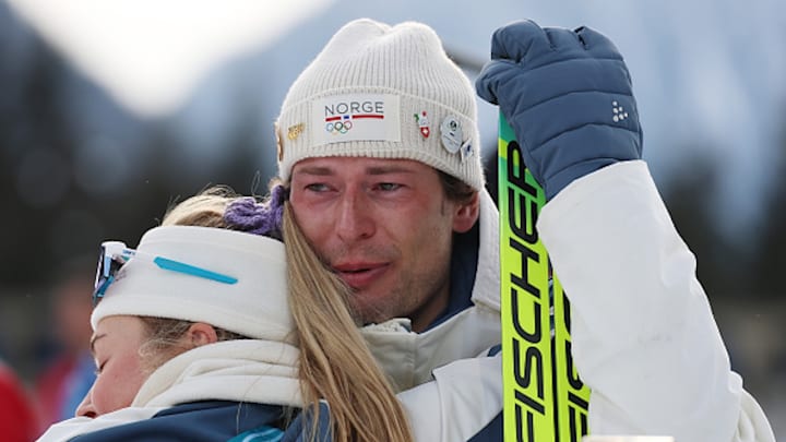 Sturla Holm Lægreid felt many emotions after winning bronze in the biathlon. 