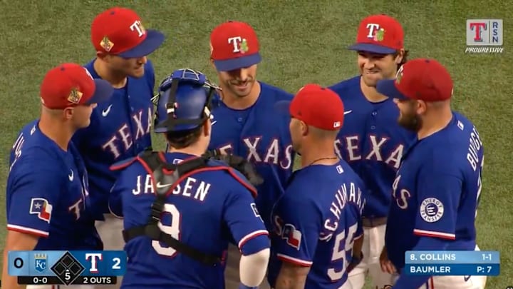 Carter Baumler gets some good news. 