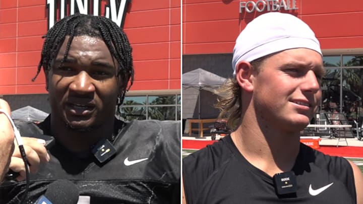 As Anthony Colandrea and Alex Orji battle to be UNLV's starting quarterback, they've developed a bond that prevents animosity. As Anthony Colandrea and Alex Orji battle to be UNLV's starting quarterback, they've developed a bond that prevents animosity.