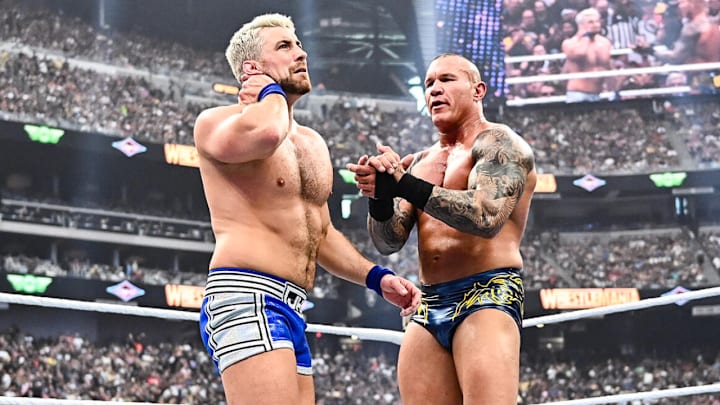 Randy Orton and Joe Hendry at WrestleMania 41