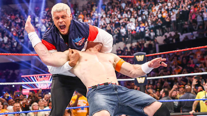 Cody Rhodes and John Cena at Saturday Night's Main Event