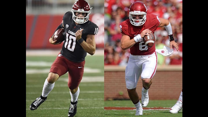 John Mateer and Baker Mayfield John Mateer and Baker Mayfield