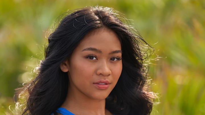 Auburn Tigers Olympic Gymnast Suni Lee was photographed by Ben Horton at The Boca Raton. See more at swimsuit.si.com. The issue is on newsstands beginning May 17