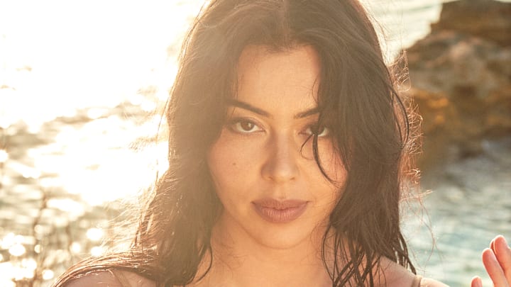 Lauren Chan was photographed by Ben Watts in Bermuda. 