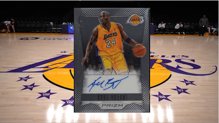 This Kobe Prizm Autograph card has become one of the most iconic basketball cards of the Prizm era. 